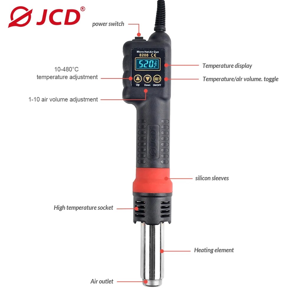 JCD Micro Hot Air Gun 8208 750 - Heat Gun Small 评论和价格