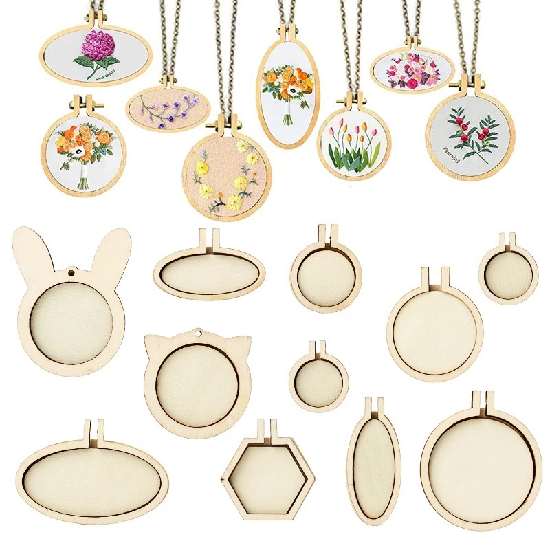 1/3/5pcs Wood Embroidery Hoop  - Wood Ring Blank 评论和价格