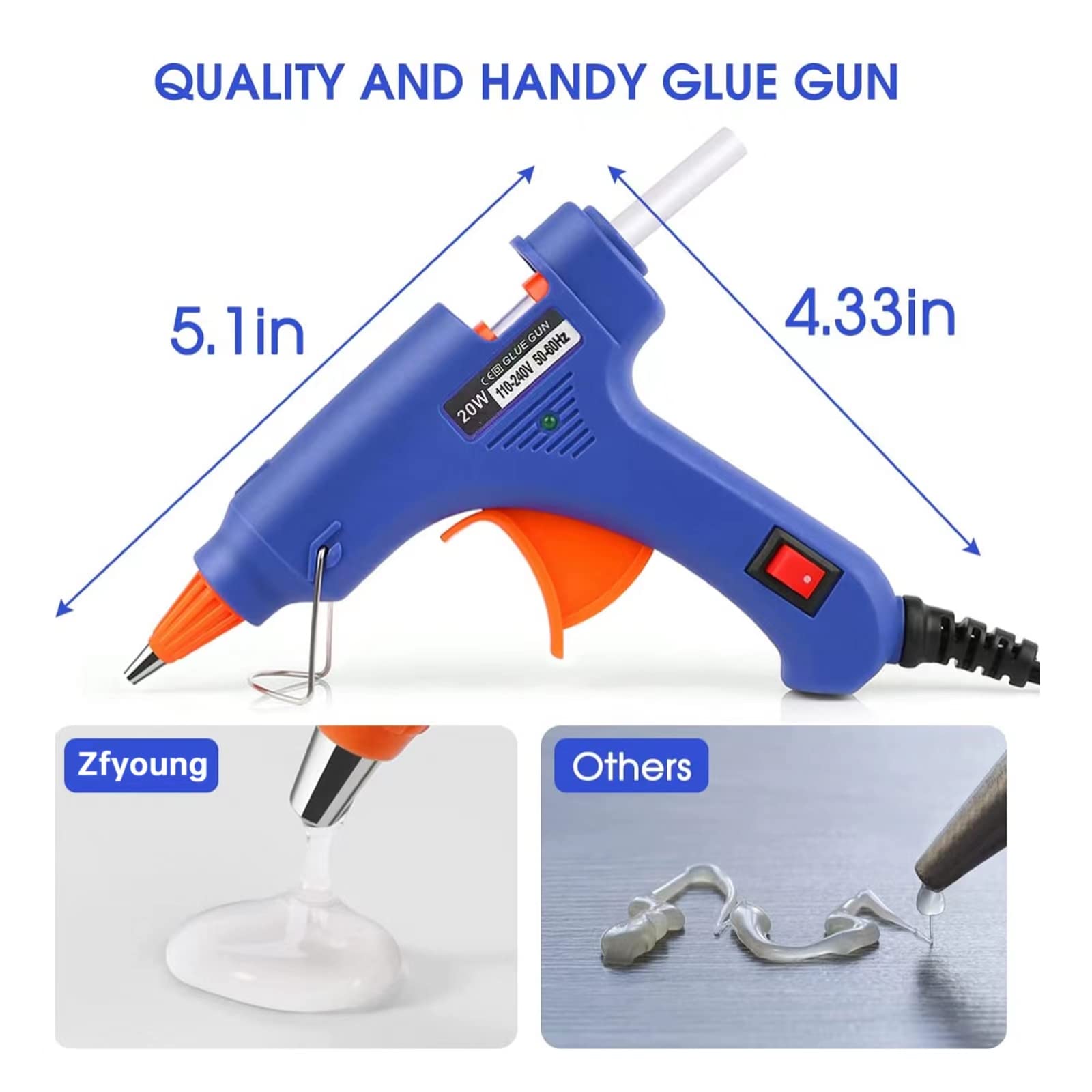 20W Hot Melt Glue Gun DIY Mini - Heat Gun Small 评论和价格