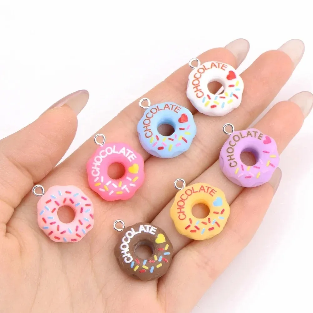 10Pcs Kawaii 3D Bread Donut Re - Resin Crafts Diy 评论和价格