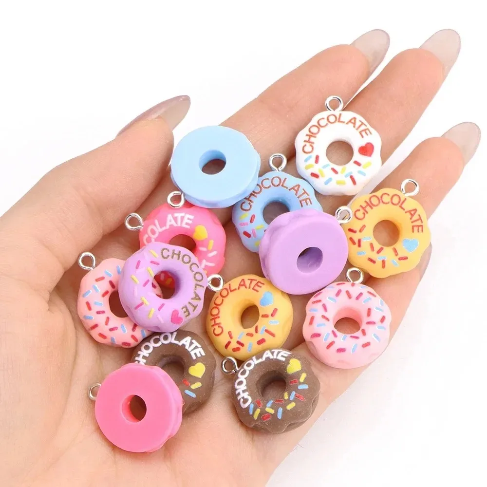10Pcs Kawaii 3D Bread Donut Re - Resin Crafts Diy 评论和价格