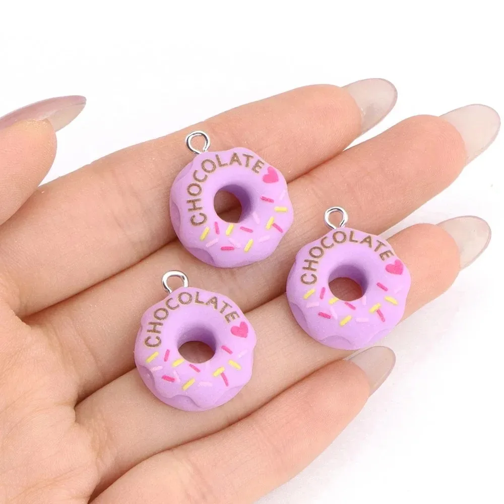 10Pcs Kawaii 3D Bread Donut Re - Resin Crafts Diy 评论和价格
