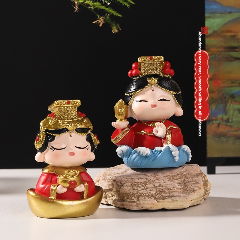 Chinese Style Mazu Resin Figur - Crafting Resin 评论和价格