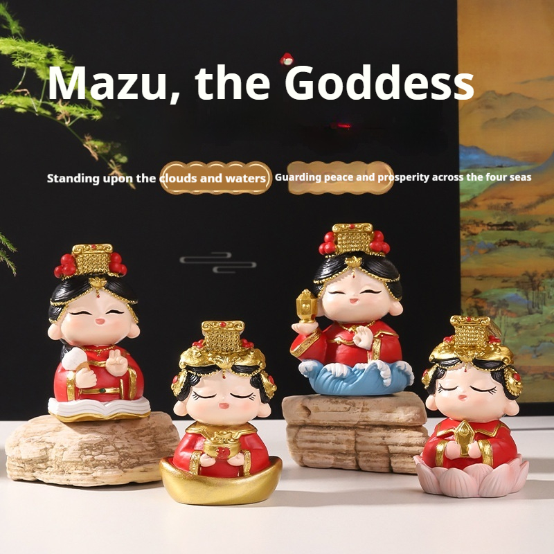 Chinese Style Mazu Resin Figur - Crafting Resin 评论和价格