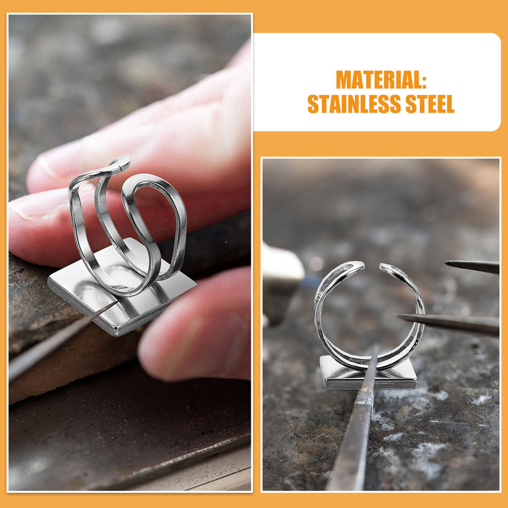 4Pcs Metal Ring Blanks Stainle - Resin Crafts Diy 评论和价格